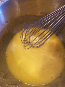 Creme Brulee -Egg and Sugar Mix