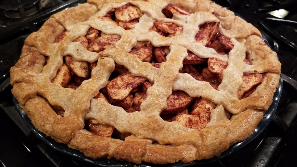 Latticed Apple Pie