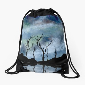 Night Sky Drawstring Bag