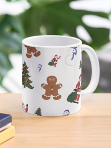 White Christmas Goodies Mug